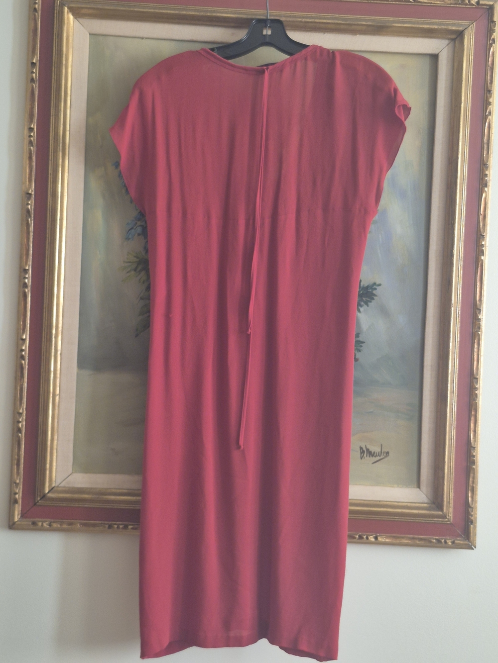 Stella McCartney Red Crewneck Textured Top - Picture 4 of 5